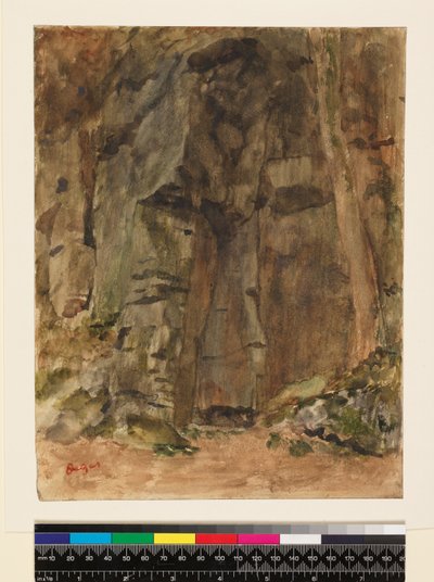 Rochas em Bagnoles-De-L "Orne, antes de 1917 de Edgar Degas