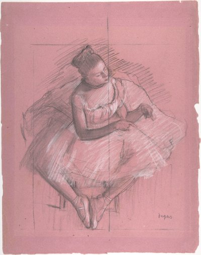 Dançarino sentado de Edgar Degas