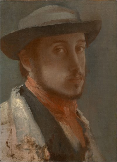 Auto-retrato, c. 1858 de Edgar Degas