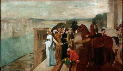 Semiramis Building Babylon (óleo sobre tela de Edgar Degas