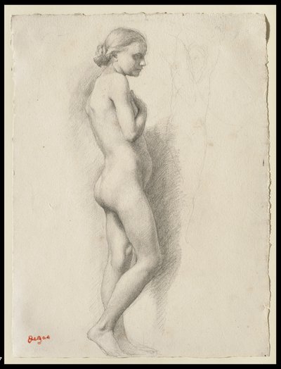 Nu em pé, c.1860-65 de Edgar Degas