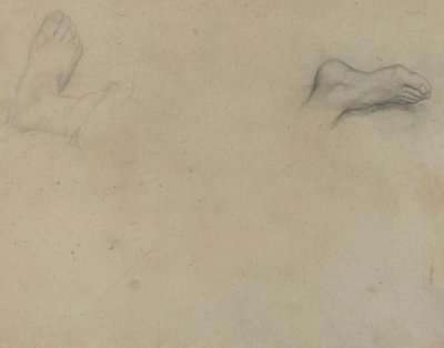 Estudos dos Pés [verso] de Edgar Degas
