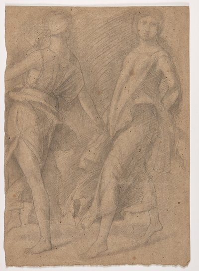 Estudo após Andrea Mantegna, "Parnassus", c.1854-56 de Edgar Degas