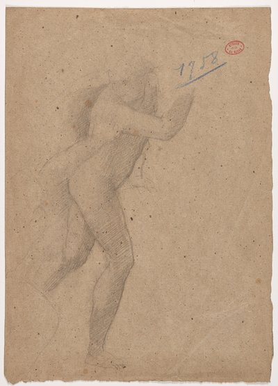 Estudo após uma gravura de Marcantonio Raimondi após Raphael, 