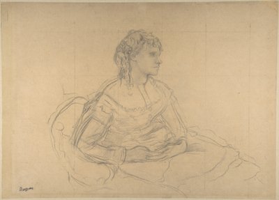 Estudo para «Madame Théodore Gobillard» (Yves Morisot) de Edgar Degas
