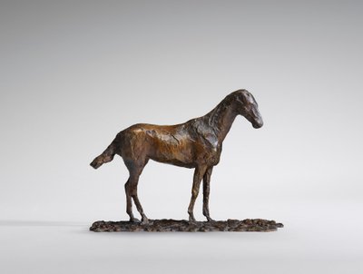 Estudo de um Mustang, cera original da década de 1860, fundida em 1921. de Edgar Degas