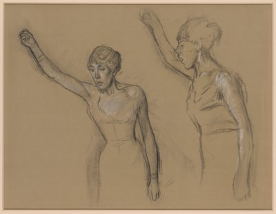 Estudo de um cantor de Edgar Degas