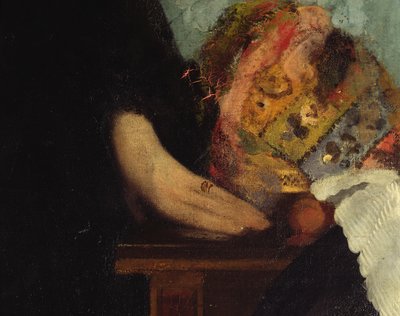 A Família Bellelli, detalhe das mãos, 1858-67 óleo sobre tela detalhe de 16122 de Edgar Degas
