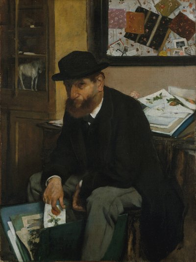 O colecionador de impressões, 1866 de Edgar Degas