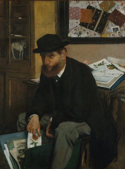 O Colecionador de Gravuras, 1866. de Edgar Degas