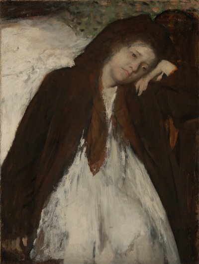 O Convalescente, c.1872-janeiro de 1887 (Óleo sobre tela) de Edgar Degas