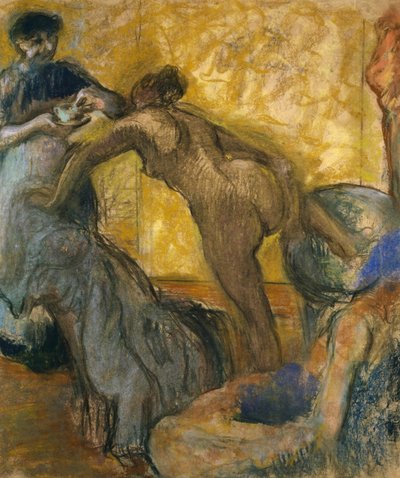 A xícara de chocolate quente, 1900-5 de Edgar Degas