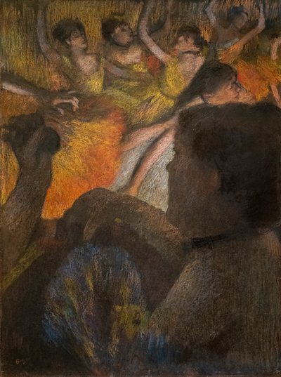 A Loja. 1885. Pastel sobre papel. de Edgar Degas