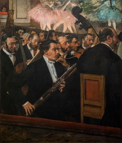 A Orquestra de Ópera. 1870. Óleo sobre tela. de Edgar Degas