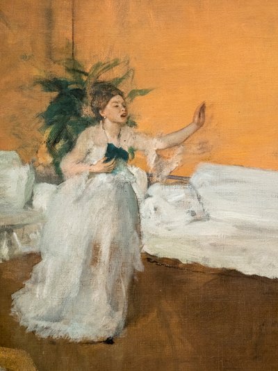 A Repetição da Canção (detalhe). Por volta de 1869. Óleo sobre tela. de Edgar Degas