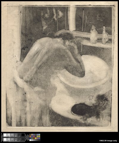 O lavatório, c.1880-85 de Edgar Degas