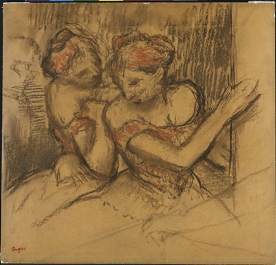 Dois dançarinos de Edgar Degas