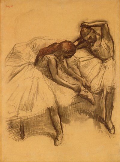 Dois dançarinos de 1905 de Edgar Degas