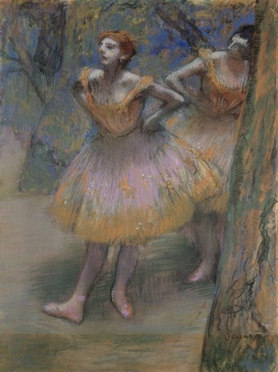 Dois dançarinos, c.1893- 98 de Edgar Degas