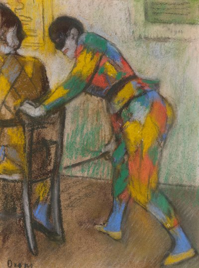 Dois arlequins de Edgar Degas