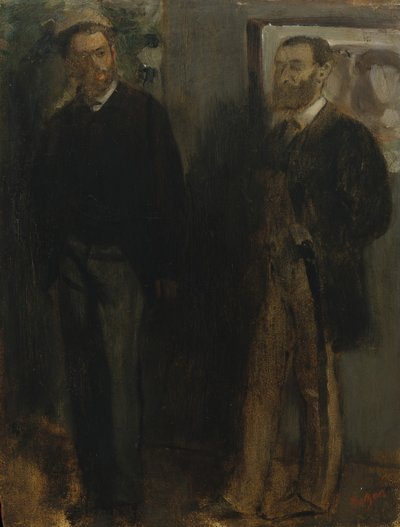 Dois Homens, ca. 1865-69. de Edgar Degas