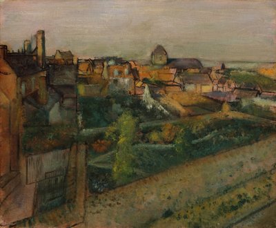 Vista de Saint-Valery-sur-Somme, 1896-98 de Edgar Degas