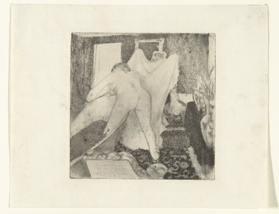 Mulher sai do banho e pega toalha de mulher La Sortie du Bain de Edgar Degas