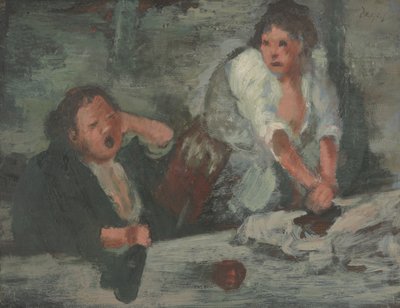 Lavar Mulheres (óleo no painel) de Edgar Degas