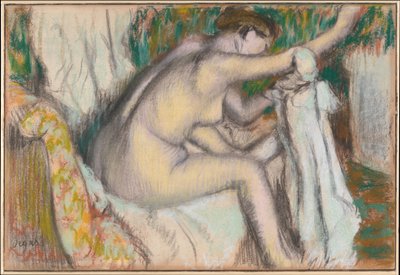 Mulher a secar o braço de Edgar Degas