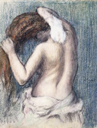 Mulher se secando, c.1906 de Edgar Degas