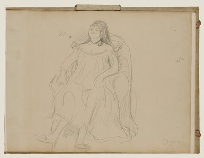 Mulher sentada de Edgar Degas