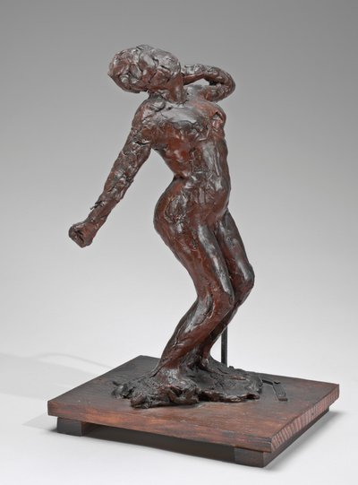 Mulher Alongamento, c. 18961911. de Edgar Degas