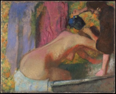 Mulher no banho dela, c.1895 de Edgar Degas
