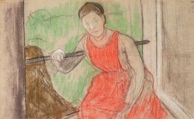 Mulher na janela, de Edgar Degas