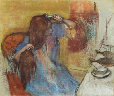 Mulher no banheiro; Femme a Toilette, c.1889 de Edgar Degas