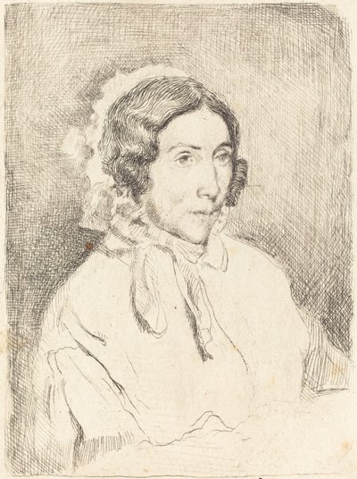 Mulher de boné com babados (Dame agée) de Edgar Degas