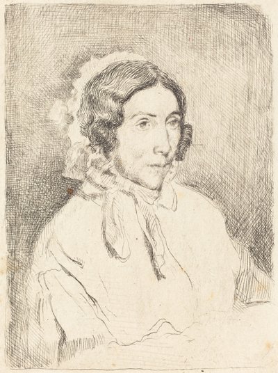 Mulher de boné com babados (Dame agée) de Edgar Degas