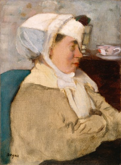 Mulher com uma bandagem, c.1872 de Edgar Degas