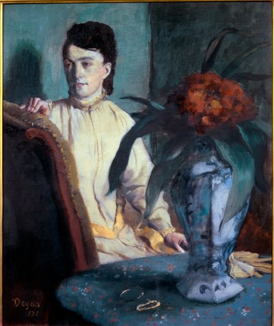 Mulher com um vaso chinês de Edgar Degas