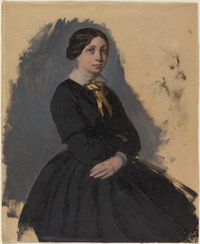 Jovem de Preto, 18611865. de Edgar Degas