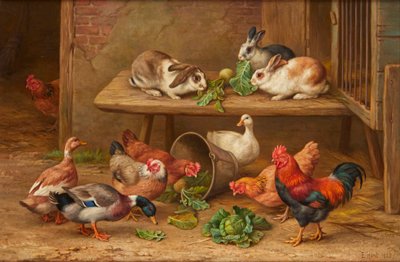 A Lucky Find (óleo sobre tela) de Edgar Hunt