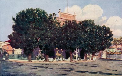 O Hotel dos Estrangeiros, frequentado pelo Mundo Oficial do Rio e distintos estrangeiros (cor litho) de Edgar L. Pattison