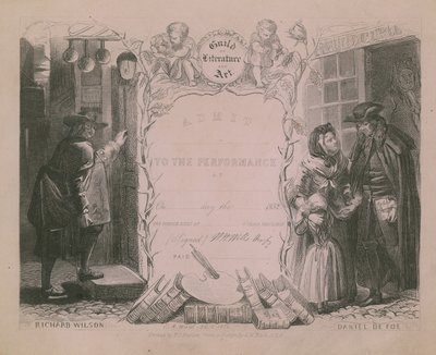 Convite para o Grêmio de Literatura e Arte de Edgar Melville Ward