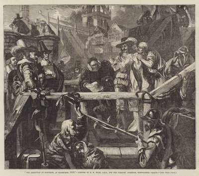 A execução de Montrose, em Edimburgo, 1650 de Edgar Melville Ward