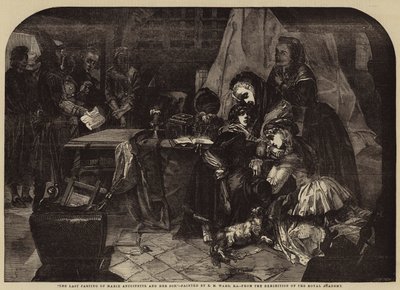A última separação de Maria Antonieta e seu filho de Edgar Melville Ward