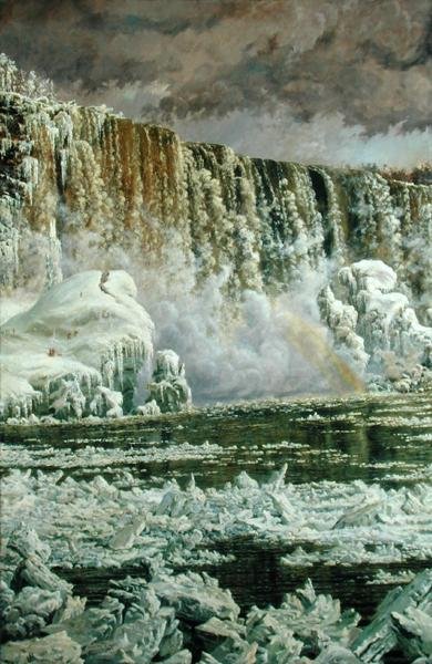 Cataratas do Niágara no Inverno de Edgar Spier Cameron