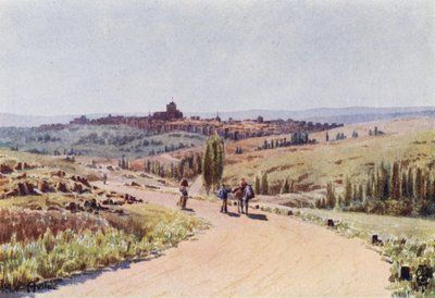Norte de Espanha: Ávila, Do Noroeste (cor litho) de Edgar T. A. Wigram