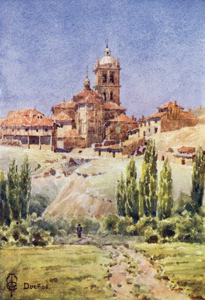 Norte de Espanha: Duenas (cor litho) de Edgar T. A. Wigram