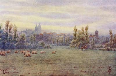 Norte de Espanha: Leon, da estrada de Pajares (cor litho) de Edgar T. A. Wigram