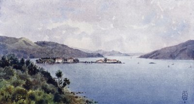 Norte de Espanha: Vigo Bay, The Inner Harbour, olhando em direcção ao mar (cor litho) de Edgar T. A. Wigram